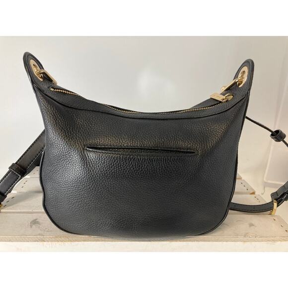 MICHAEL KORS, MEDIUM SIZE BLACK PEBBLED LEATHER CROSSBODY BAG - Picture 4 of 15